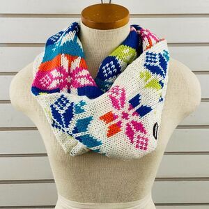 Muk Luks Infinity Scarf Candy Coated Bright Multicolor Knit‎ Eternity 33912
